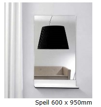 uno speil med hylle 600 x 950 mm